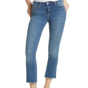 Free People High Waisted Crop Jeans